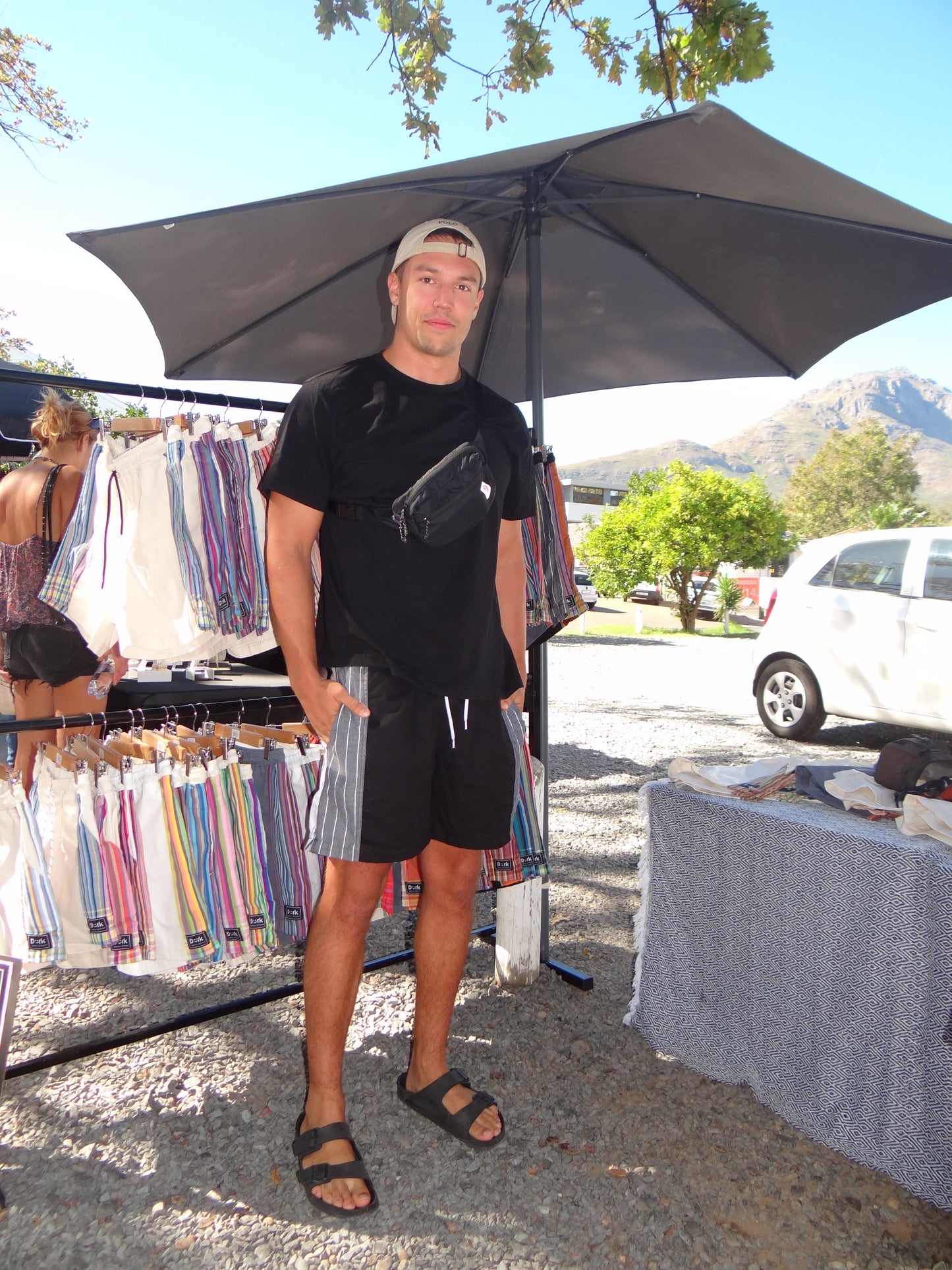 Dürk shorts Black & Turquoise